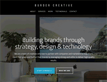 Tablet Screenshot of burdercreative.com